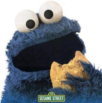 cookie monster-eating-a-cookie
